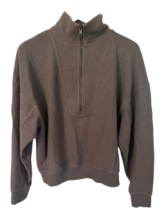 Universal Thread Tops - Women's French Terry Quarter Zip Sweatshirt Universal Thread brown